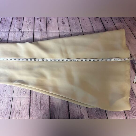 Mori Lee Ecru Beige Classic Crystal Beaded Embellished Full Evening Dress Size 8 - Picture 11 of 15